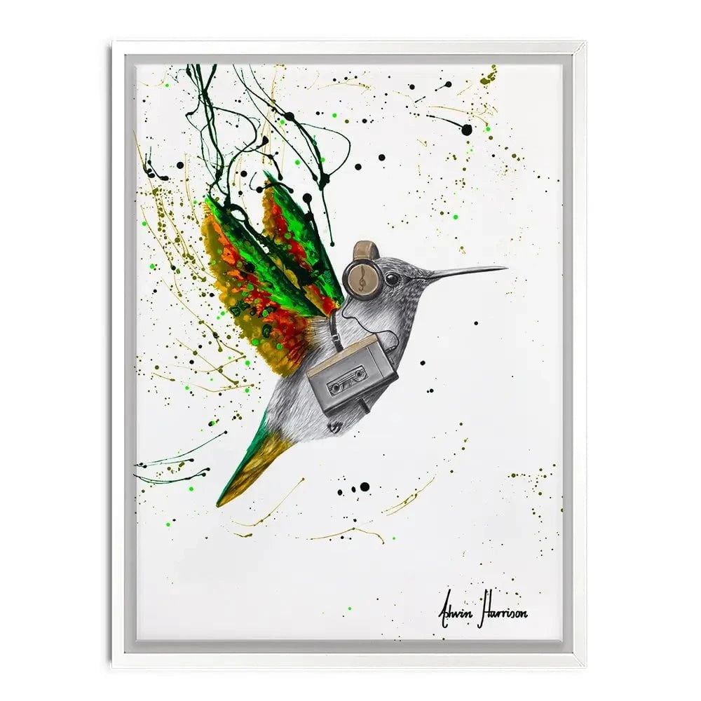 Hummingbird Beats Canvas Print Hummingbird Beats Canvas Print wall art product Ashvin Harrison