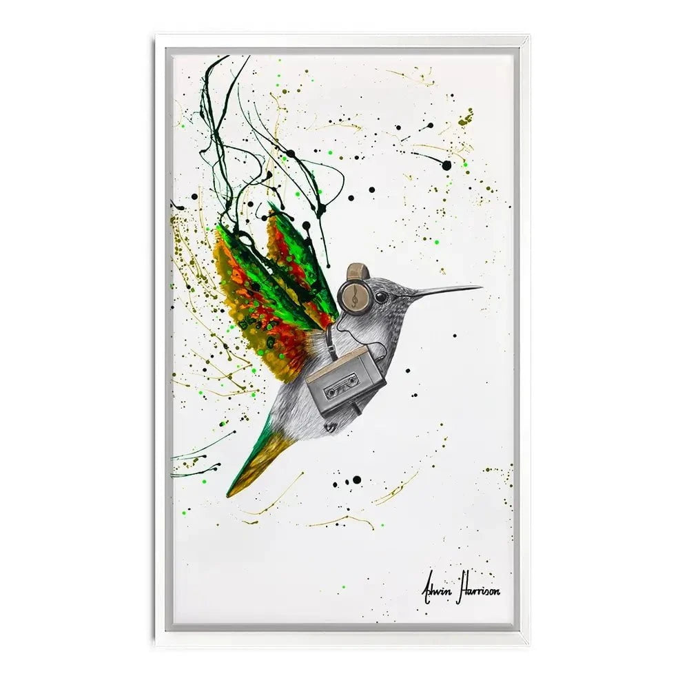 Hummingbird Beats Canvas Print Hummingbird Beats Canvas Print wall art product Ashvin Harrison