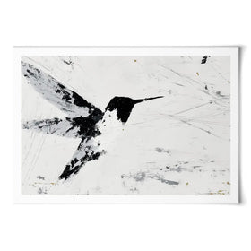 Hummingbird In Flight Art Print Hummingbird In Flight Art Print wall art product Chromatic Storm Studio