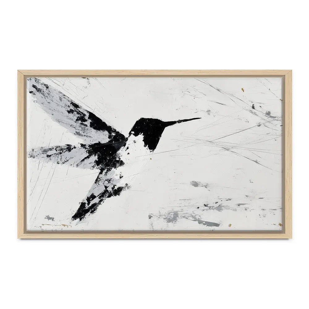 Hummingbird In Flight Canvas Print Hummingbird In Flight Canvas Print wall art product Chromatic Storm Studio
