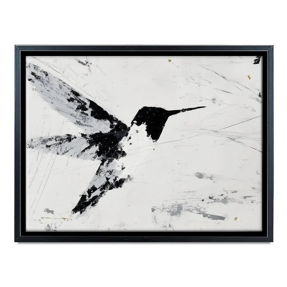 Hummingbird In Flight Canvas Print Hummingbird In Flight Canvas Print wall art product Chromatic Storm Studio