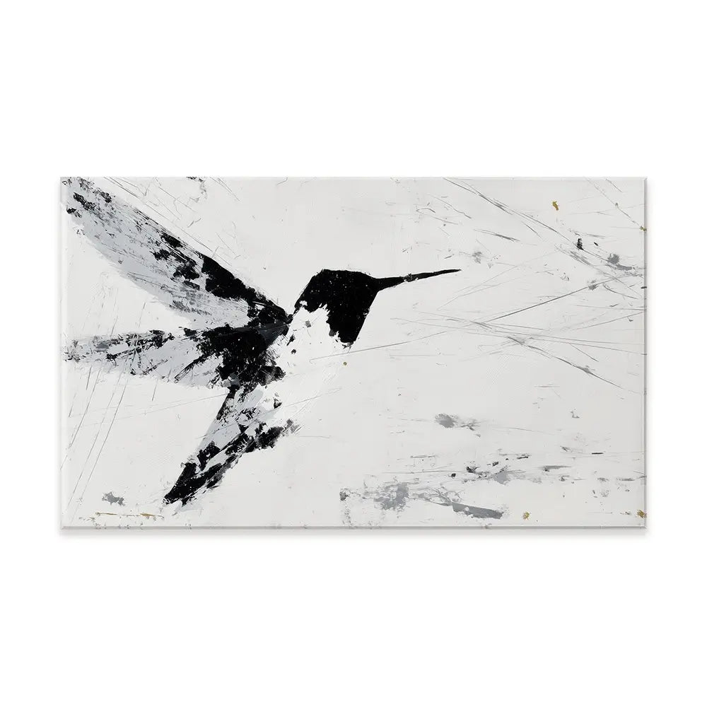 Hummingbird In Flight Canvas Print Hummingbird In Flight Canvas Print wall art product Chromatic Storm Studio