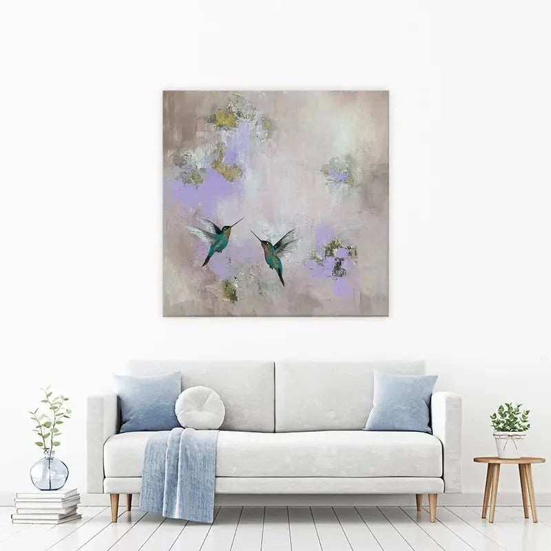 Hummingbirds Delight Canvas Print Hummingbirds Delight Canvas Print wall art product Laure Bury