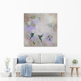 Hummingbirds Delight Canvas Print Hummingbirds Delight Canvas Print wall art product Laure Bury
