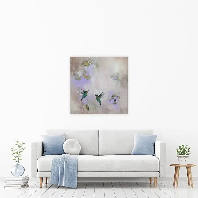 Hummingbirds Delight Canvas Print Hummingbirds Delight Canvas Print wall art product Laure Bury
