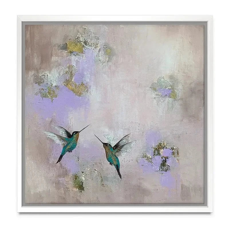 Hummingbirds Delight Canvas Print Hummingbirds Delight Canvas Print wall art product Laure Bury