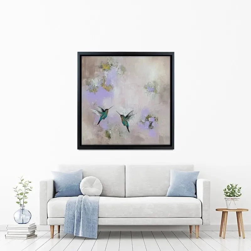 Hummingbirds Delight Canvas Print Hummingbirds Delight Canvas Print wall art product Laure Bury