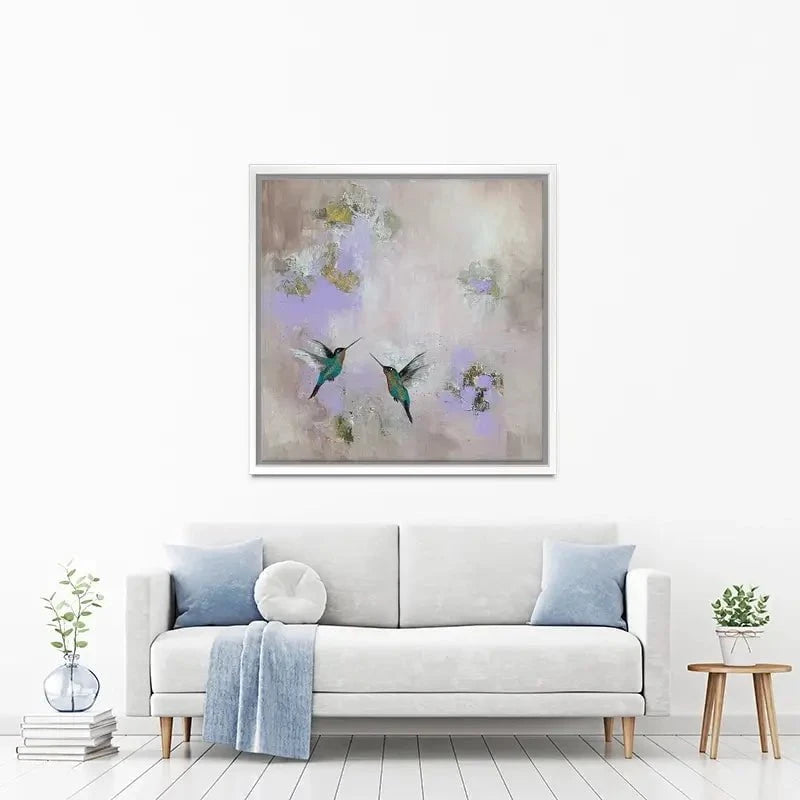 Hummingbirds Delight Canvas Print Hummingbirds Delight Canvas Print wall art product Laure Bury