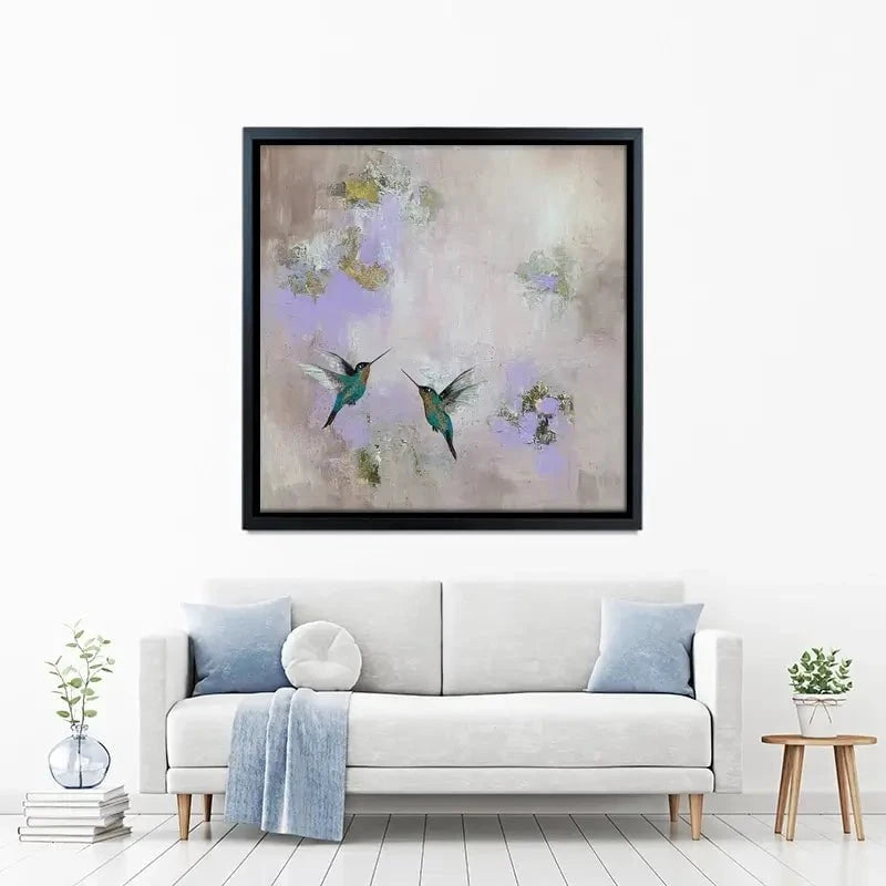 Hummingbirds Delight Canvas Print Hummingbirds Delight Canvas Print wall art product Laure Bury