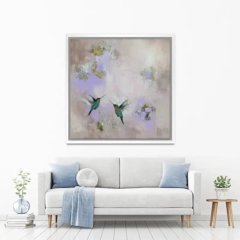 Hummingbirds Delight Canvas Print Hummingbirds Delight Canvas Print wall art product Laure Bury