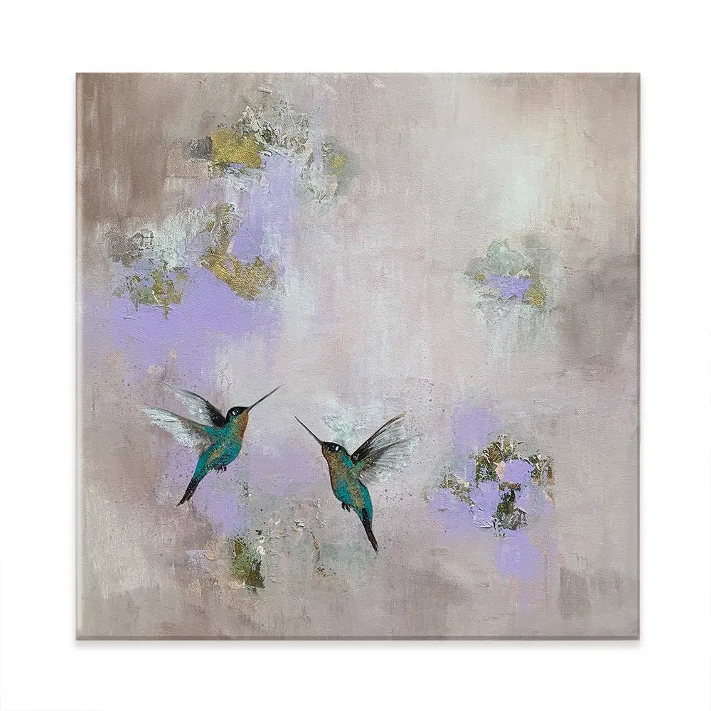 Hummingbirds Delight Canvas Print Hummingbirds Delight Canvas Print wall art product Laure Bury