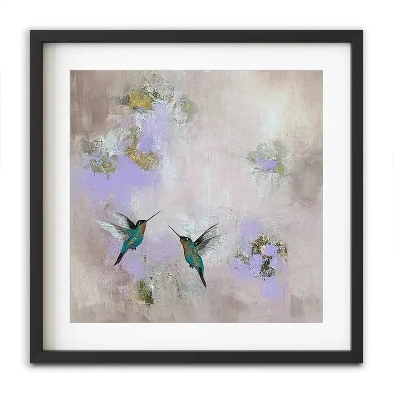 Hummingbirds Delight Framed Art Print Hummingbirds Delight Framed Art Print wall art product Laure Bury