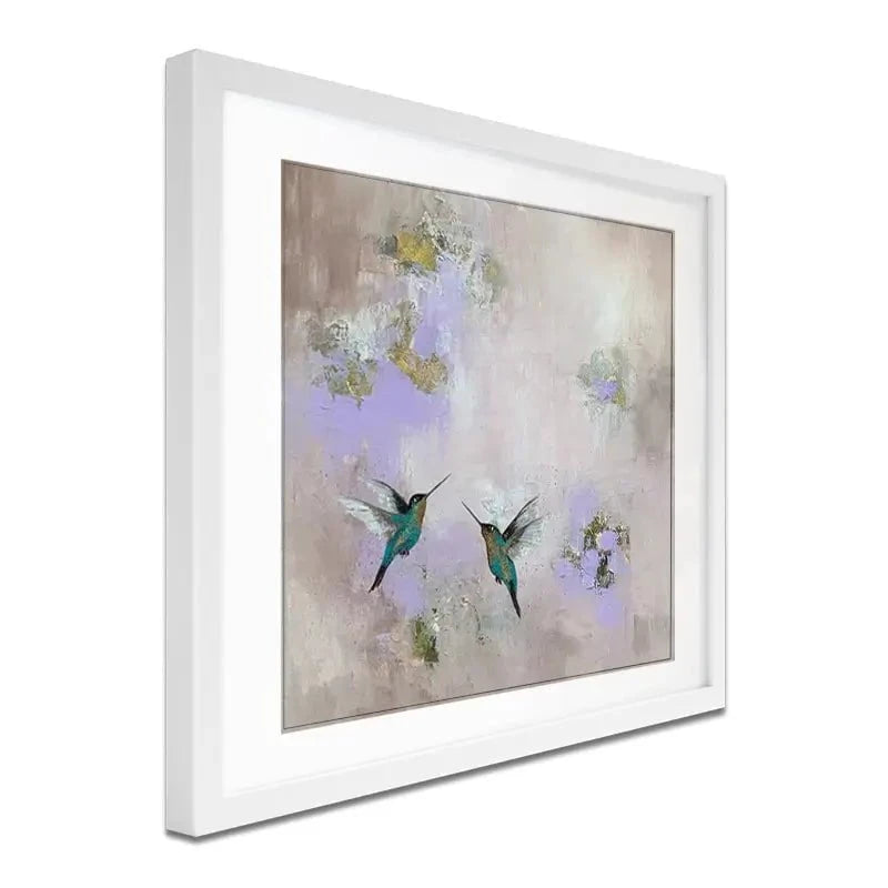 Hummingbirds Delight Framed Art Print Hummingbirds Delight Framed Art Print wall art product Laure Bury