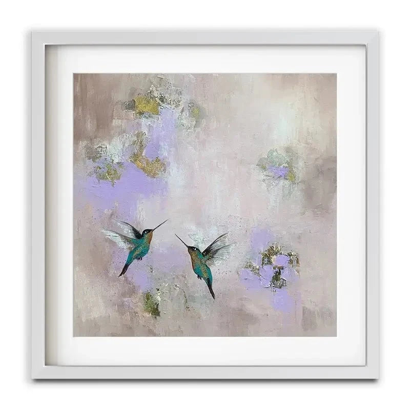 Hummingbirds Delight Framed Art Print Hummingbirds Delight Framed Art Print wall art product Laure Bury
