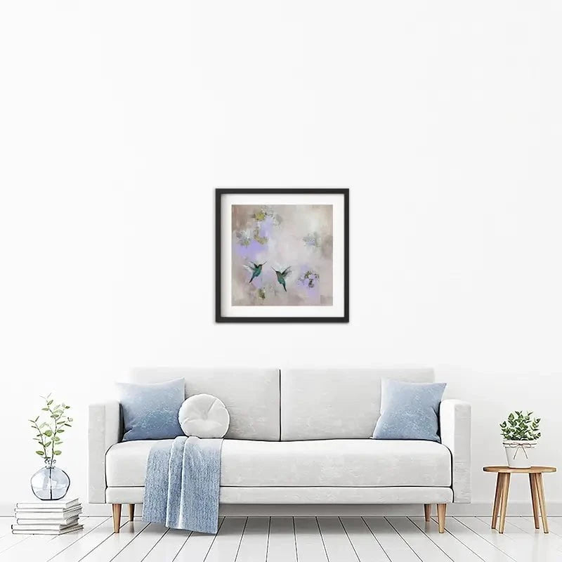 Hummingbirds Delight Framed Art Print Hummingbirds Delight Framed Art Print wall art product Laure Bury