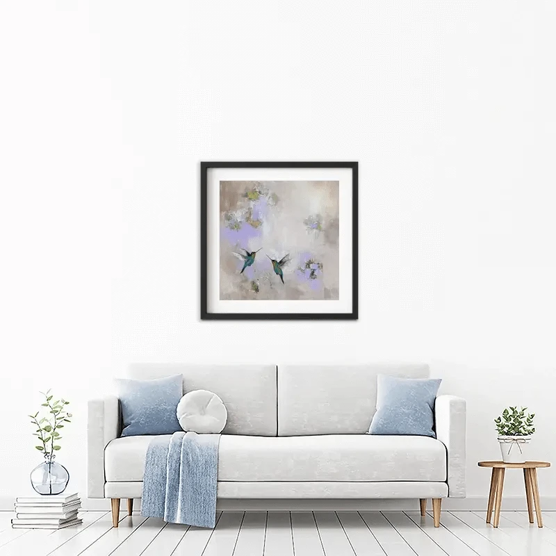 Hummingbirds Delight Framed Art Print Hummingbirds Delight Framed Art Print wall art product Laure Bury