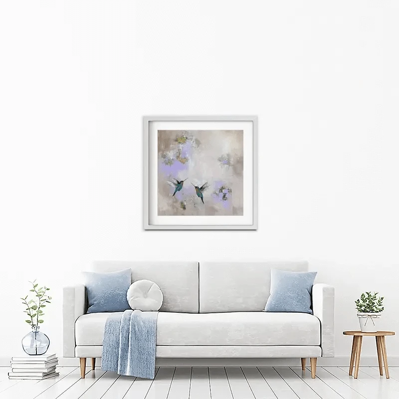 Hummingbirds Delight Framed Art Print Hummingbirds Delight Framed Art Print wall art product Laure Bury