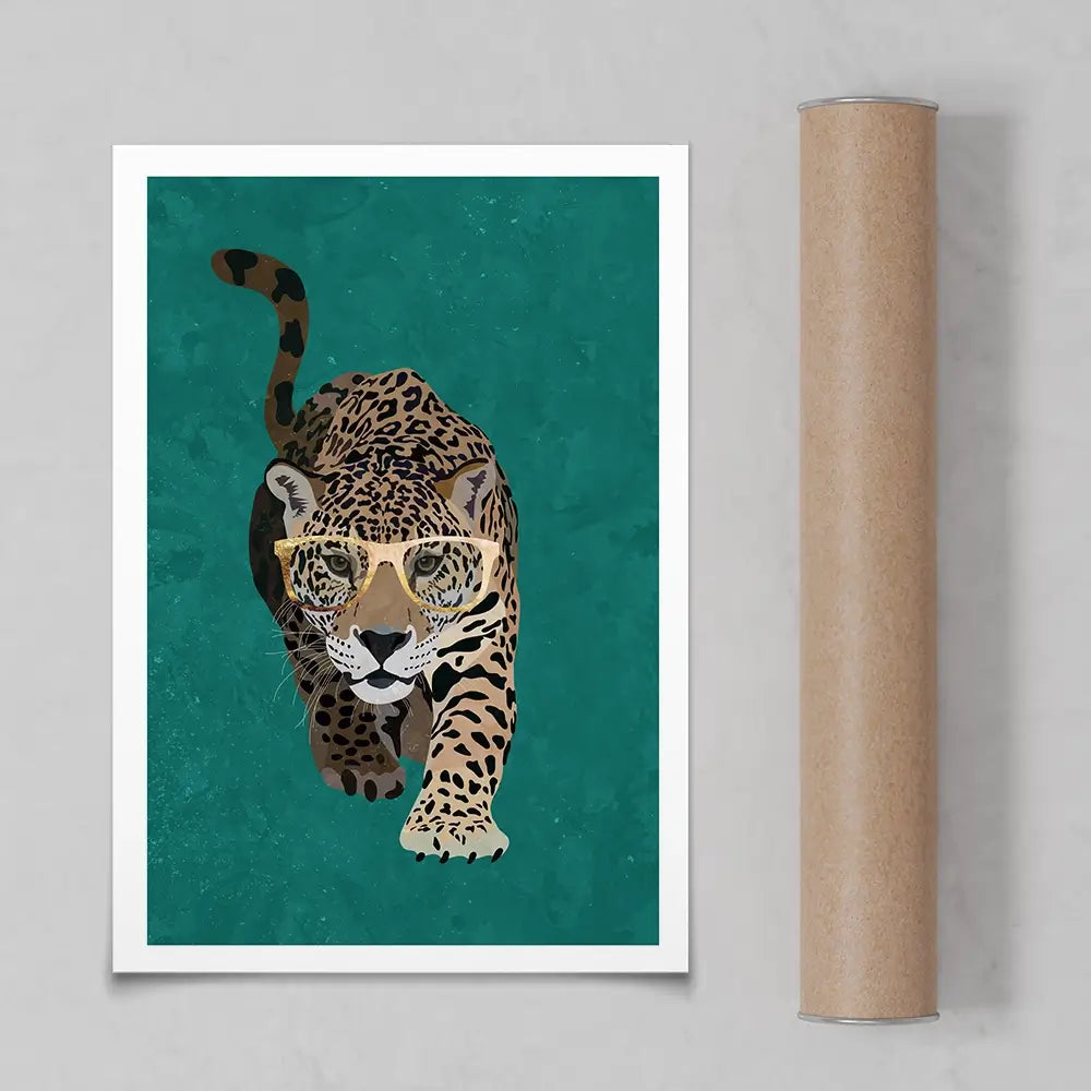 Hunting Leopard Art Print Hunting Leopard Art Print wall art product Sarah Manovski