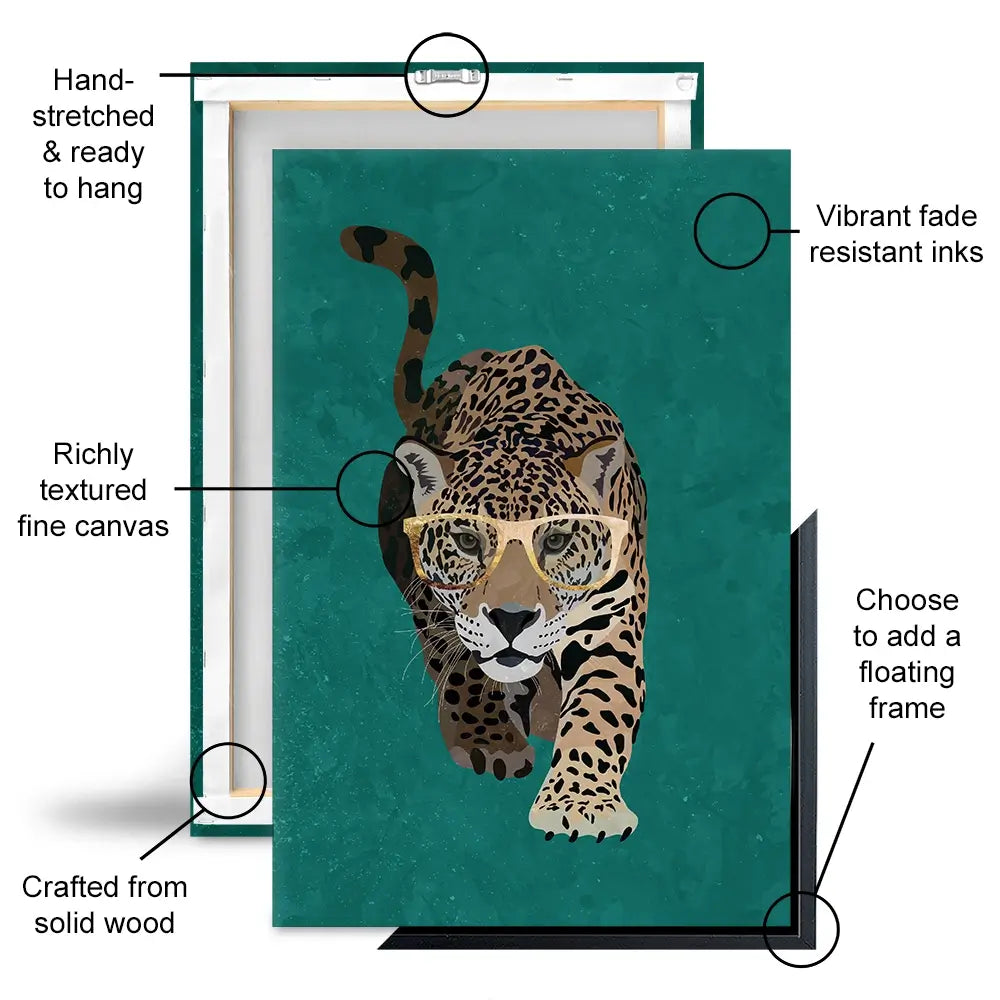 Hunting Leopard Canvas Print Hunting Leopard Canvas Print wall art product Sarah Manovski