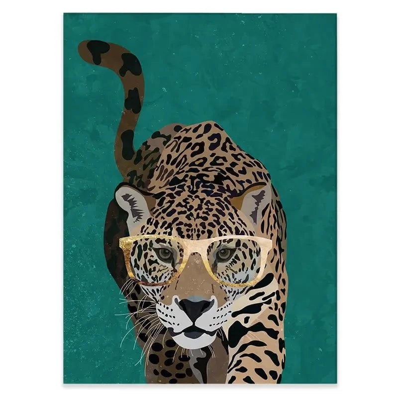 Hunting Leopard Close Up Canvas Print Hunting Leopard Close Up Canvas Print wall art product Sarah Manovski