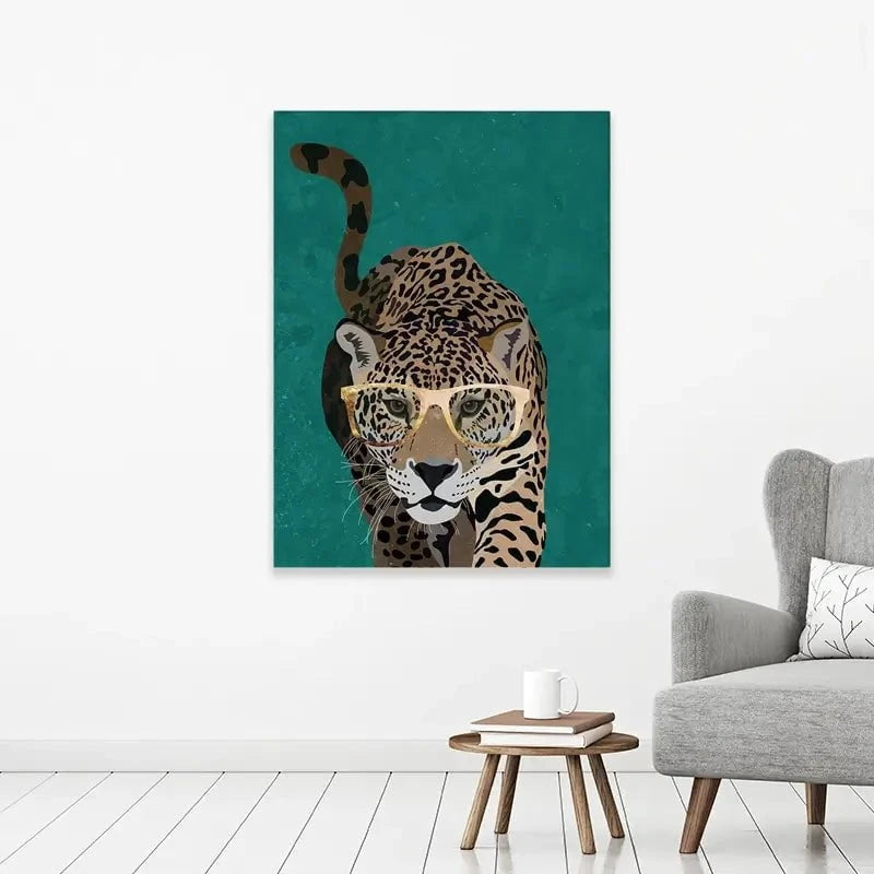 Hunting Leopard Close Up Canvas Print Hunting Leopard Close Up Canvas Print wall art product Sarah Manovski