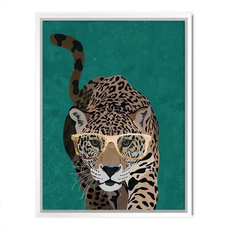 Hunting Leopard Close Up Canvas Print Hunting Leopard Close Up Canvas Print wall art product Sarah Manovski