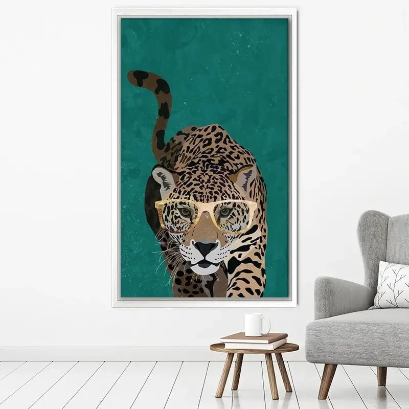 Hunting Leopard Close Up Canvas Print Hunting Leopard Close Up Canvas Print wall art product Sarah Manovski