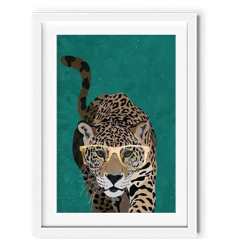 Hunting Leopard Close Up Framed Art Print Hunting Leopard Close Up Framed Art Print wall art product Sarah Manovski