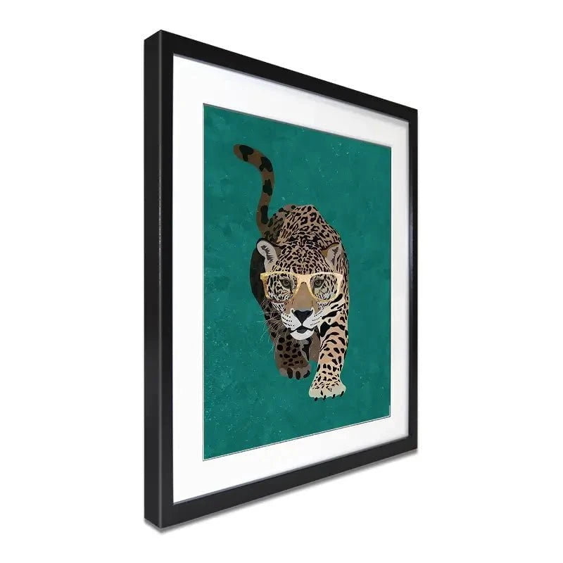 Hunting Leopard Framed Art Print Hunting Leopard Framed Art Print wall art product Sarah Manovski