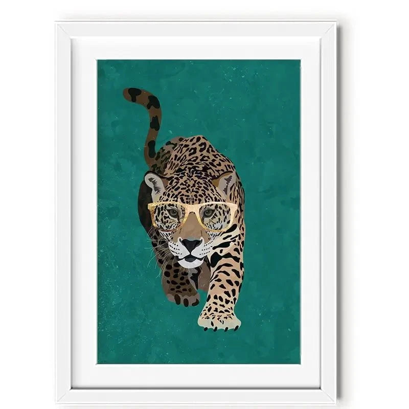 Hunting Leopard Framed Art Print Hunting Leopard Framed Art Print wall art product Sarah Manovski