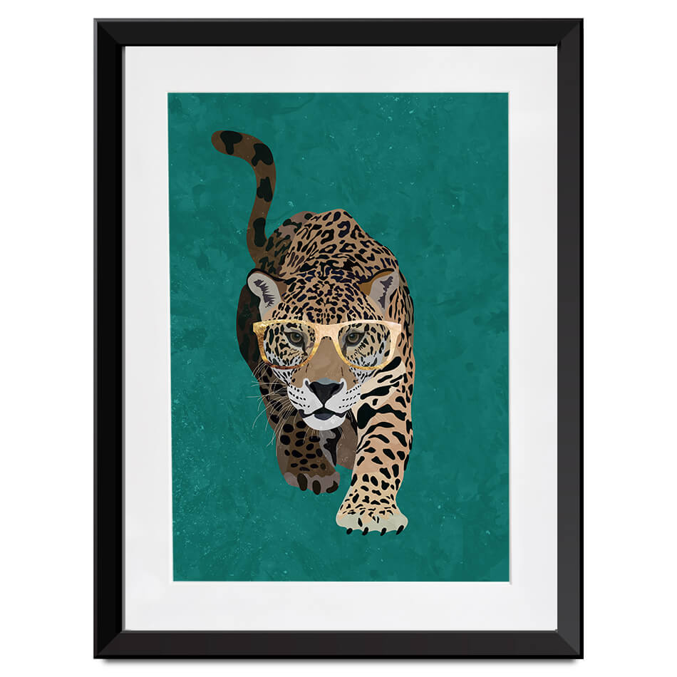 Hunting Leopard Framed Art Print Hunting Leopard Framed Art Print wall art product Sarah Manovski