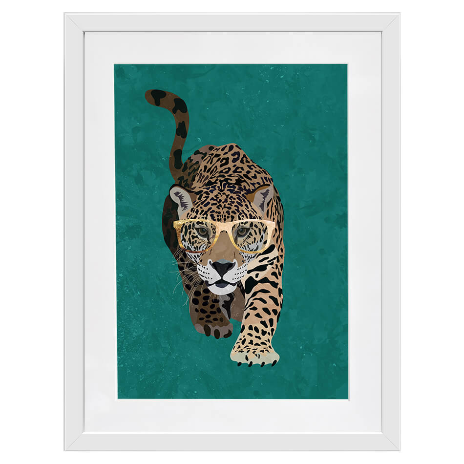 Hunting Leopard Framed Art Print Hunting Leopard Framed Art Print wall art product Sarah Manovski