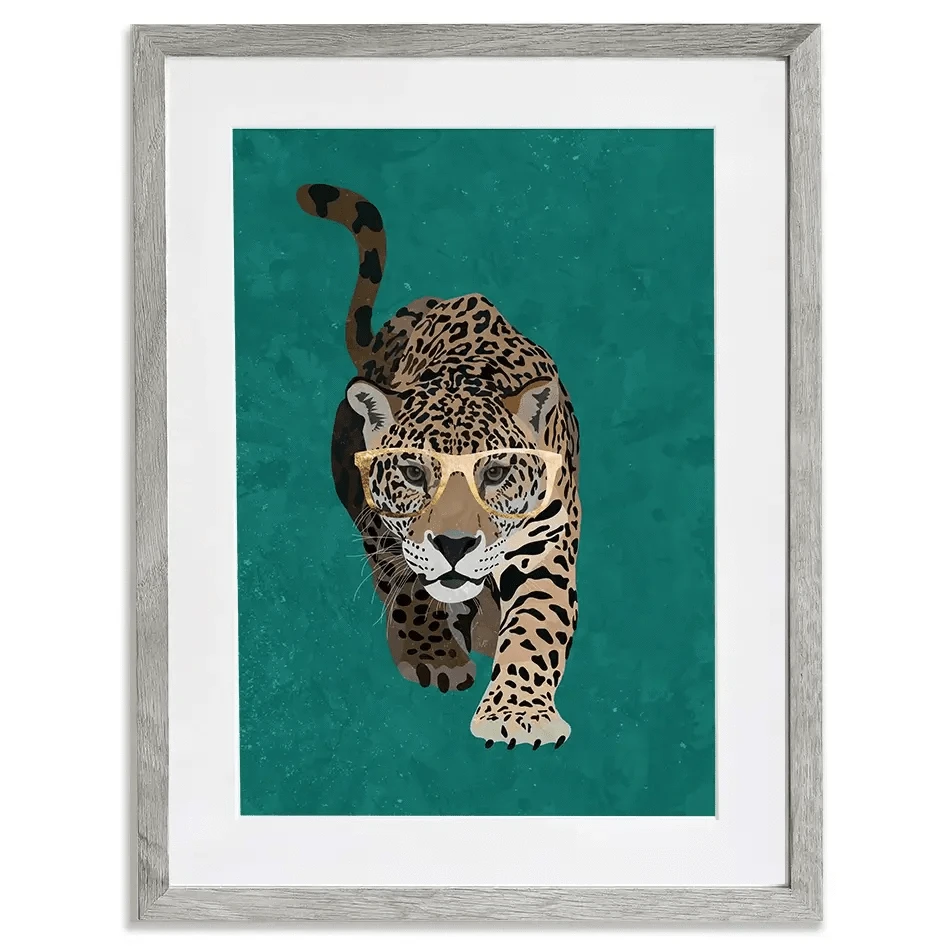 Hunting Leopard Framed Art Print Hunting Leopard Framed Art Print wall art product Sarah Manovski