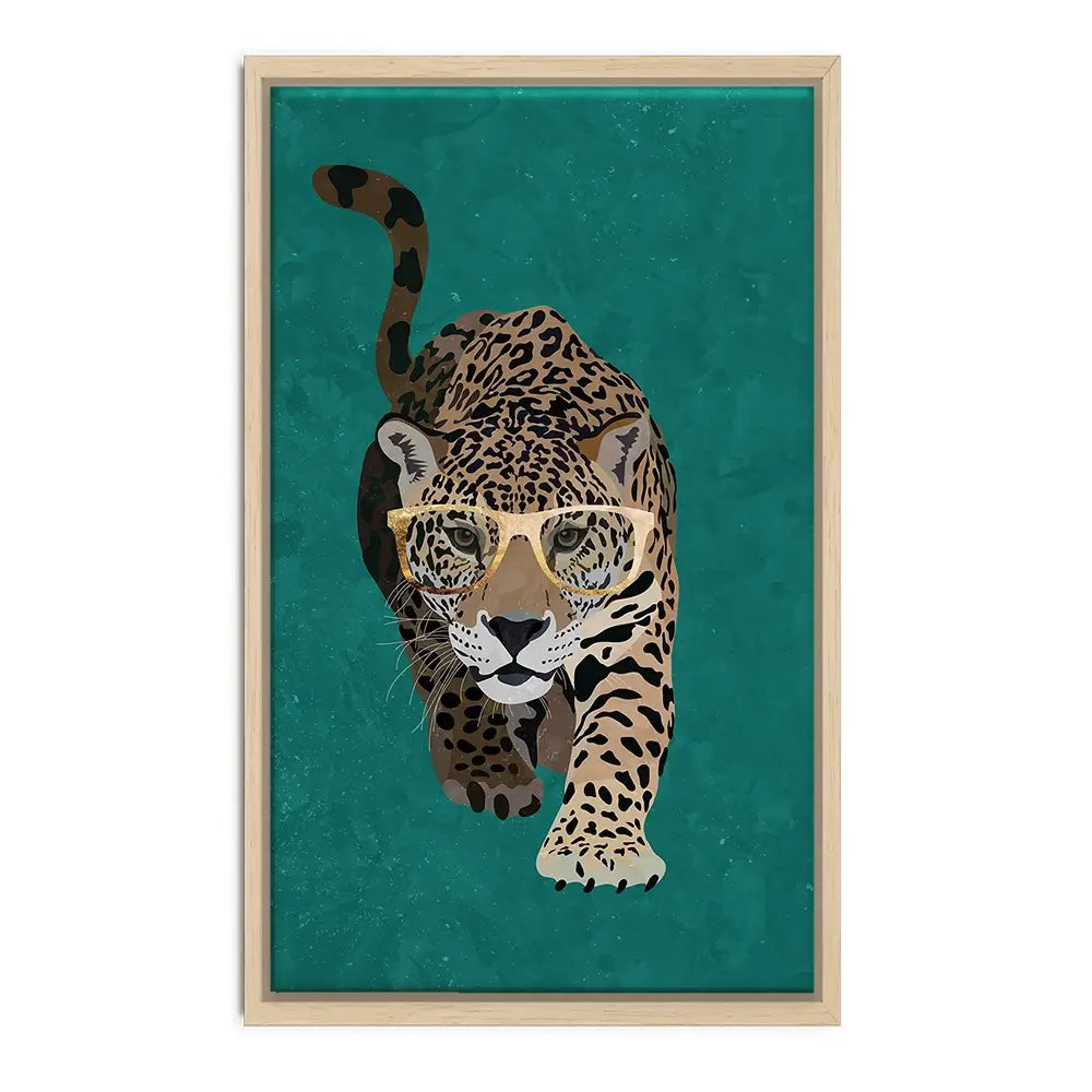 Hunting Leopard Oversized Canvas Print Hunting Leopard Oversized Canvas Print wall art product Sarah Manovski