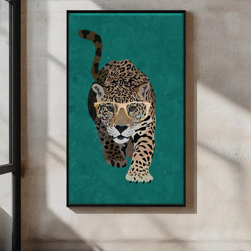 Hunting Leopard Oversized Canvas Print Hunting Leopard Oversized Canvas Print wall art product Sarah Manovski