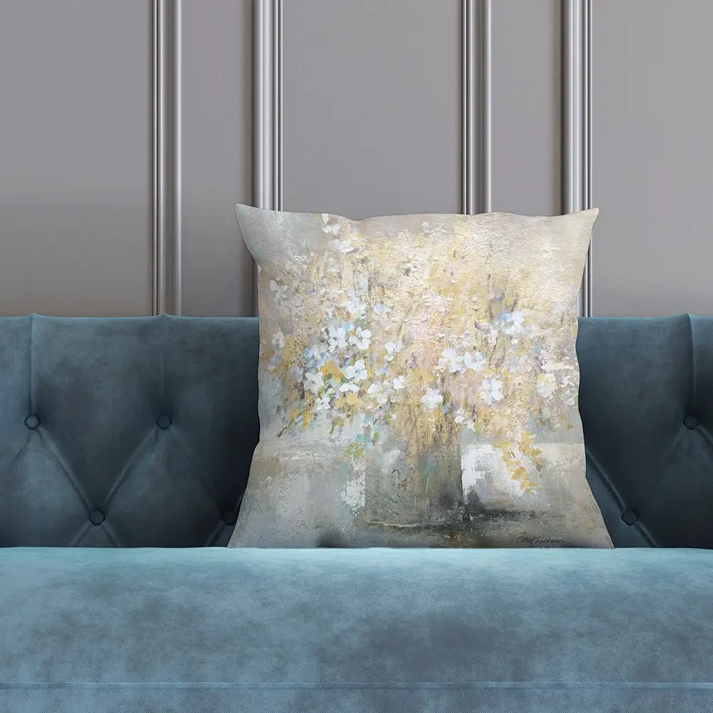 Hushed Gold Bouquet Cushion Hushed Gold Bouquet Cushion wall art product Carol Robinson