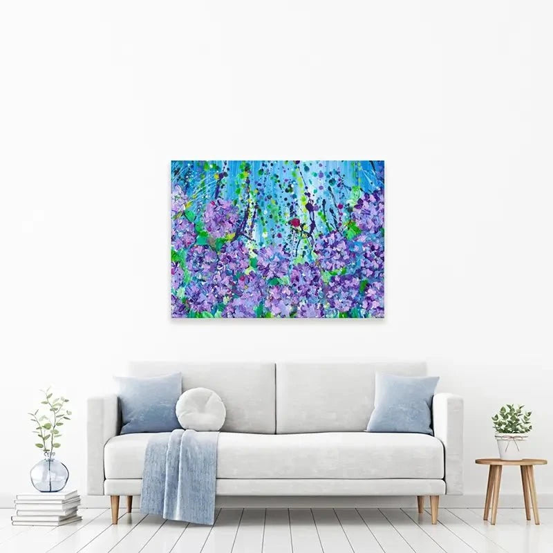 Hydrangeas Canvas Print Hydrangeas Canvas Print wall art product Emma LC Art