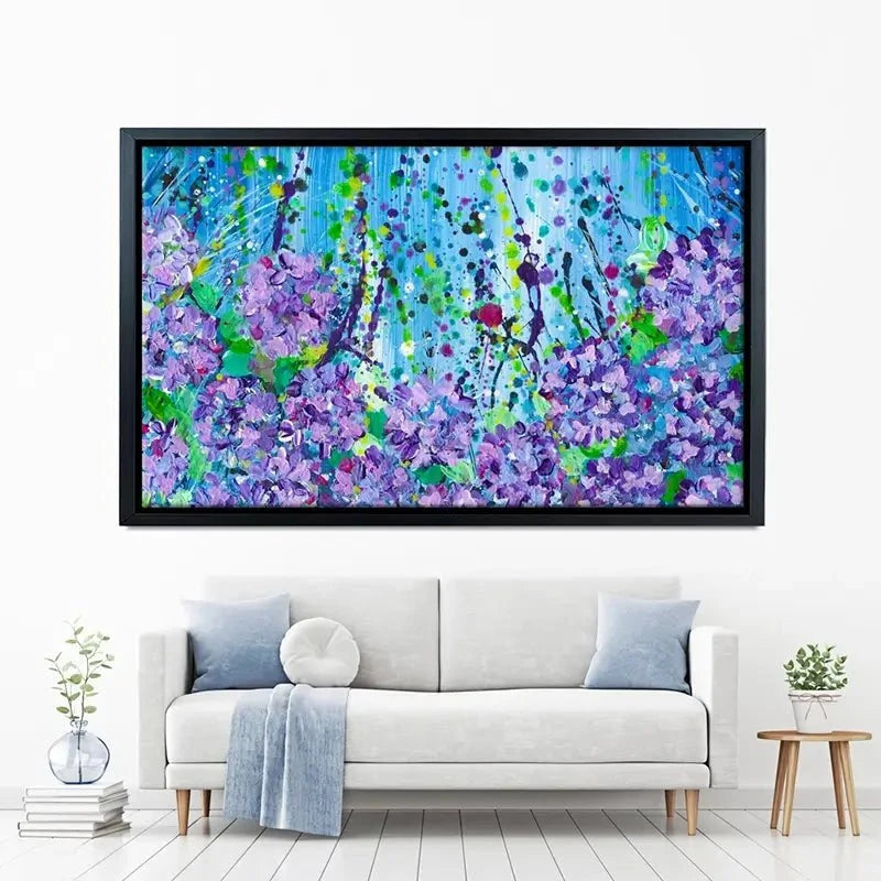 Hydrangeas Canvas Print Hydrangeas Canvas Print wall art product Emma LC Art