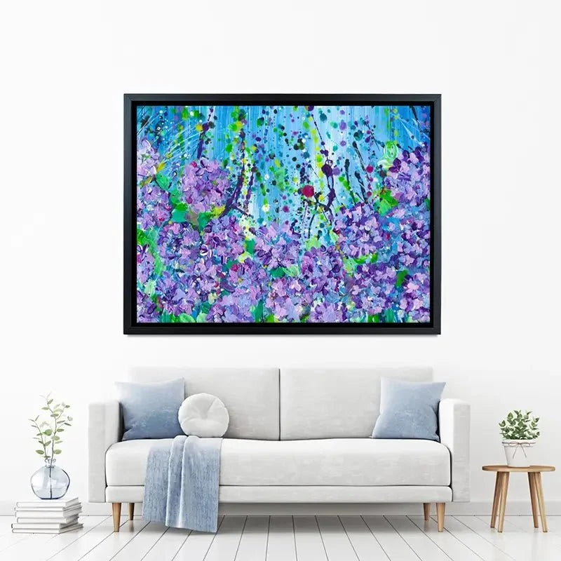 Hydrangeas Canvas Print Hydrangeas Canvas Print wall art product Emma LC Art