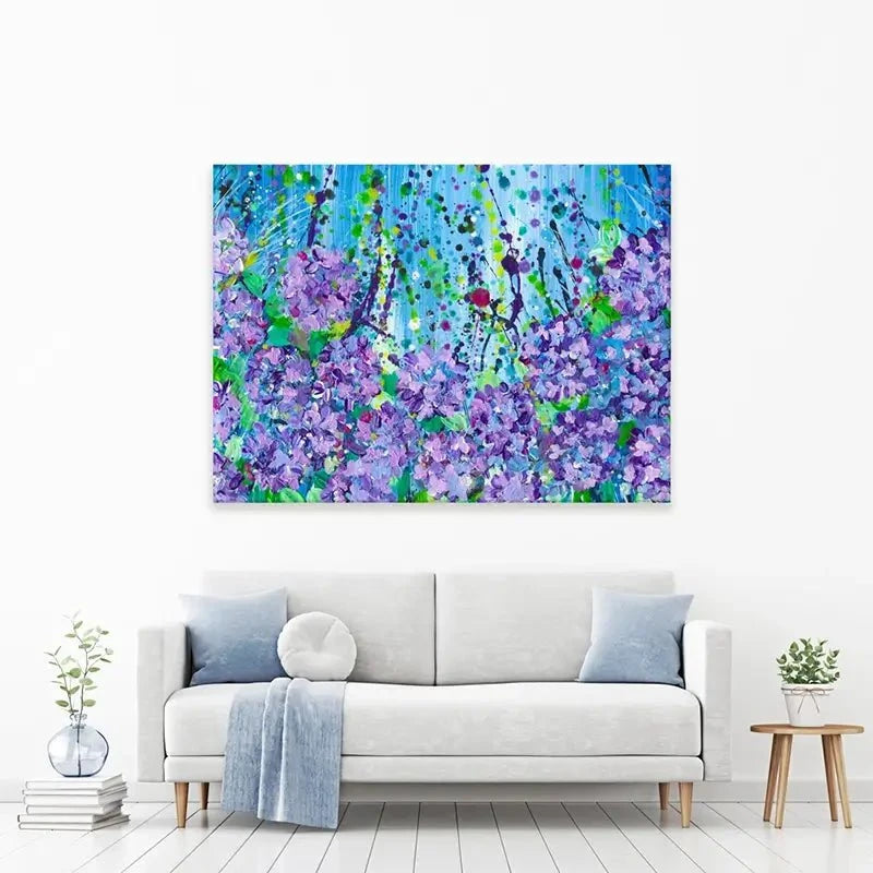 Hydrangeas Canvas Print Hydrangeas Canvas Print wall art product Emma LC Art