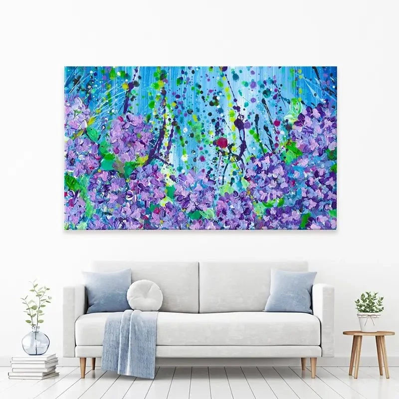 Hydrangeas Canvas Print Hydrangeas Canvas Print wall art product Emma LC Art