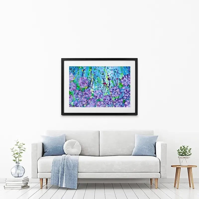 Hydrangeas Framed Art Print Hydrangeas Framed Art Print wall art product Emma LC Art