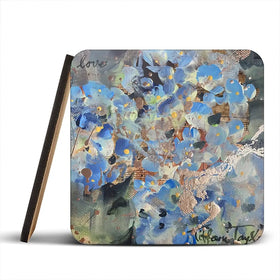 Hydrangeas Love Coaster Set Hydrangeas Love Coaster Set wall art product Tiffani Taylor - Independent