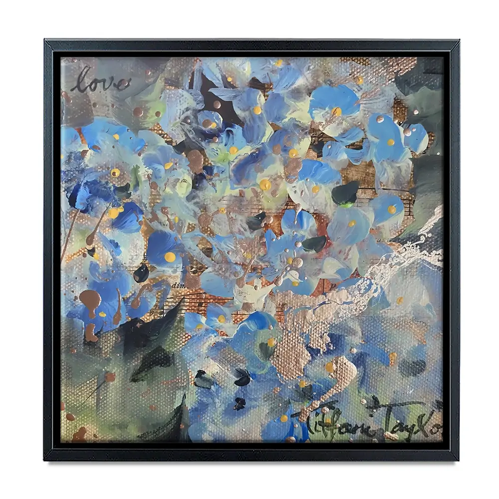 Hydrangeas Love Square Canvas Print Hydrangeas Love Square Canvas Print wall art product Tiffani Taylor - Independent