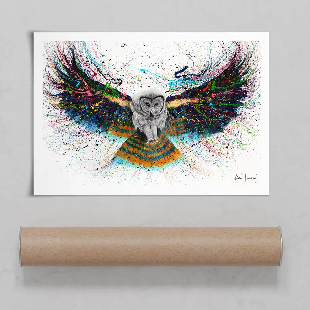 Hypnotic Twilight Owl Art Print Hypnotic Twilight Owl Art Print wall art product Ashvin Harrison