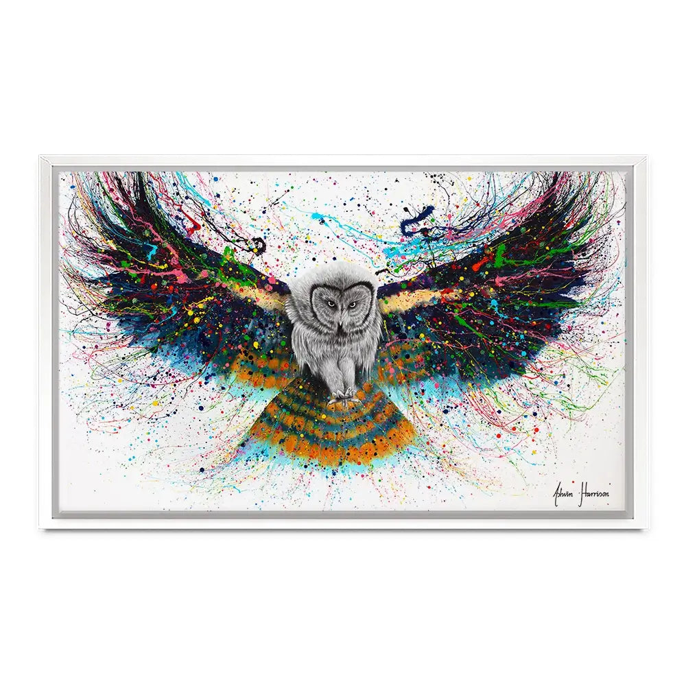 Hypnotic Twilight Owl Canvas Print Hypnotic Twilight Owl Canvas Print wall art product Ashvin Harrison