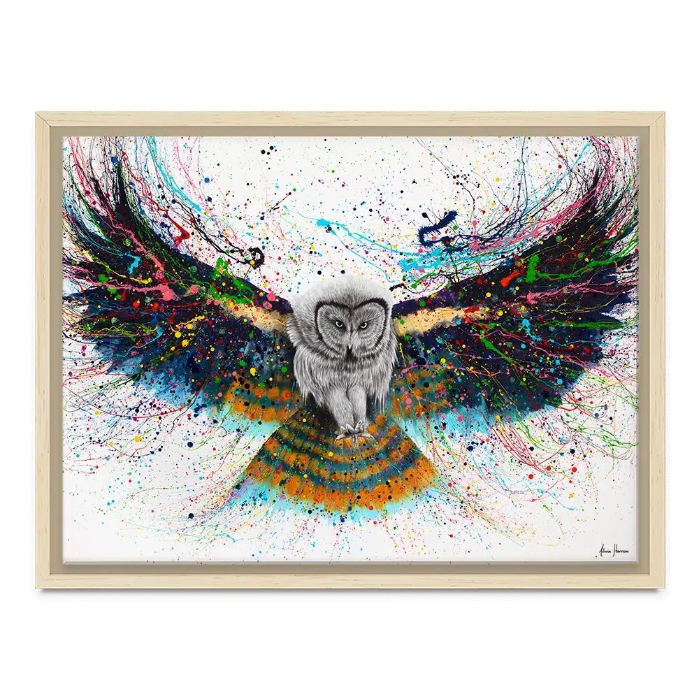 Hypnotic Twilight Owl Canvas Print Hypnotic Twilight Owl Canvas Print wall art product Ashvin Harrison
