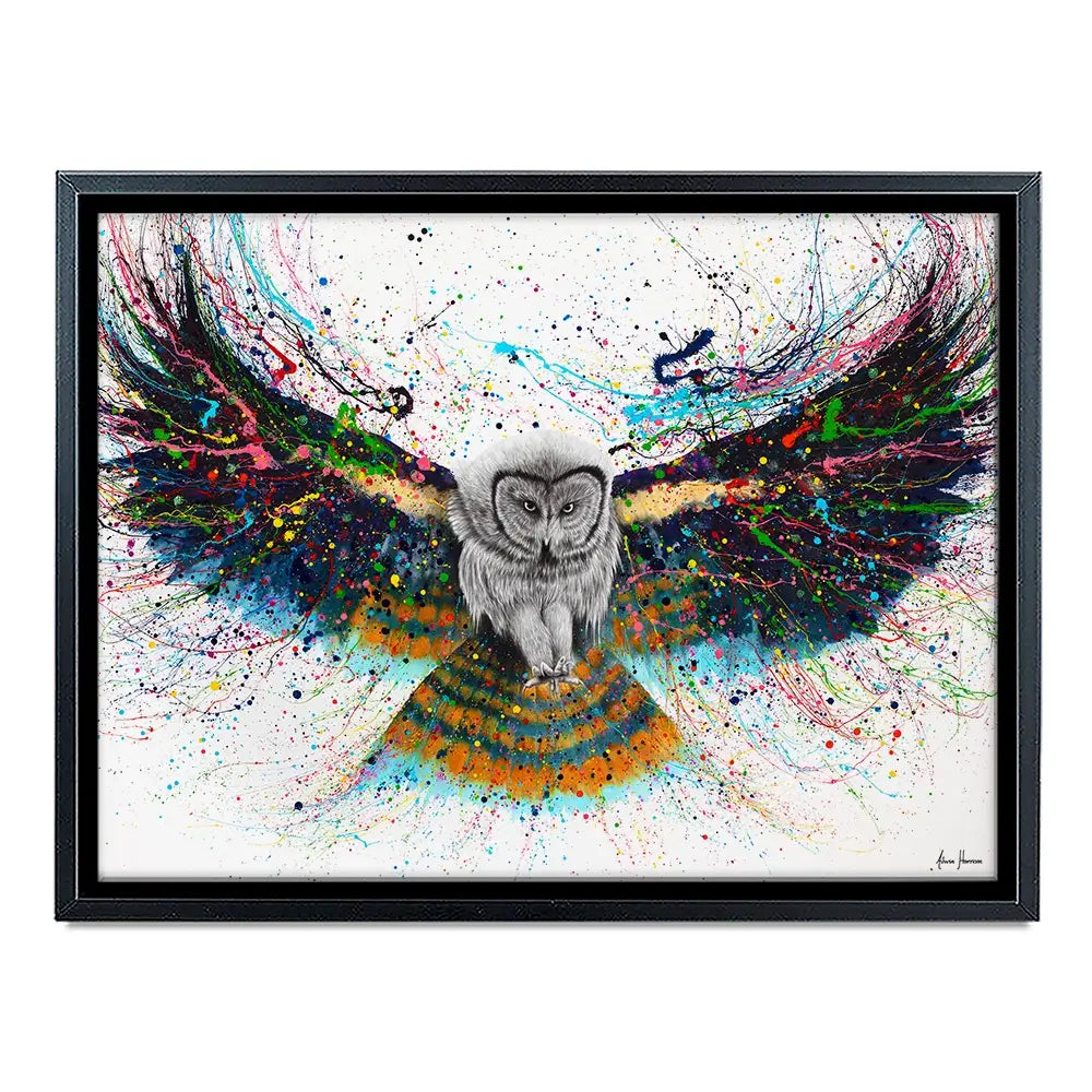 Hypnotic Twilight Owl Canvas Print Hypnotic Twilight Owl Canvas Print wall art product Ashvin Harrison