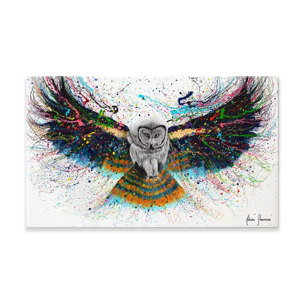 Hypnotic Twilight Owl Canvas Print Hypnotic Twilight Owl Canvas Print wall art product Ashvin Harrison
