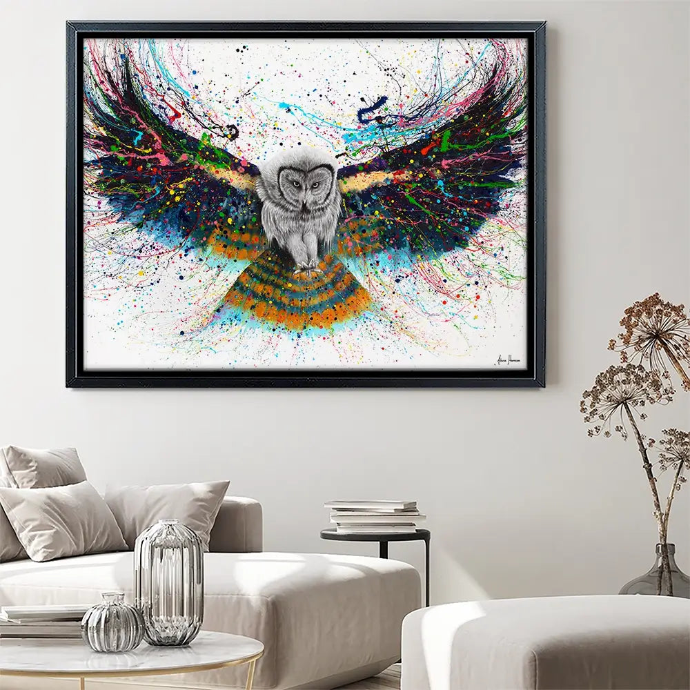 Hypnotic Twilight Owl Canvas Print Hypnotic Twilight Owl Canvas Print wall art product Ashvin Harrison